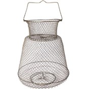 Resim Yunboo Galvanizli Demir Tel Balık Kafesi, 38x60cm, Balık Ve Somon İçin, Kurulamak İçin Sallayabilir, Katlanabilir 