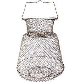 Resim Yunboo Galvanizli Demir Tel Balık Kafesi, 38x60cm, Balık Ve Somon İçin, Kurulamak İçin Sallayabilir, Katlanabilir 
