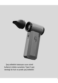 Resim Ceylan Adam 130000 Rpm Çok Fonksiyonlu Şarjlı Hava Üfleme Ve Vakum Temizlik Cihazı 