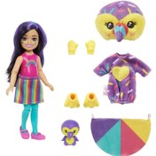 Resim Barbie Cutie Reveal Bebekler Chelsea Tropikal Orman Serisi Kuş HKR16 