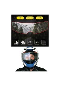 Resim Motosiklet Kaskı Için Buhu Önleyici Ve Vizör Camı Yağmur Kaydırıc 