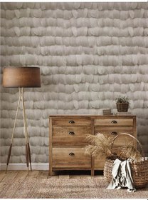 Resim Bej Hafif Simli Tüy Desen 16 M2 Duvar Kağıdı 452582 Çok Renkli 