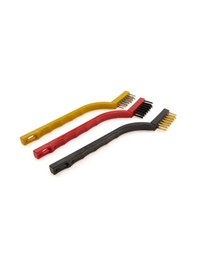 Resim 3'lü Tel Fırça - Renkli - 16 Cm 10'lu Set 