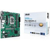 Resim Asus Pro H810m-c-csm Ddr5 6400mhz Oc M.2 Dvı/vga/hdmı/dp/usb-c Pcıe 5.0 1851p Matx Anakart 