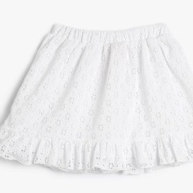 Resim Kız Bebek Etek Fistolu Fırfırlı Beli Lastikli Pamuklu 