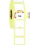 Resim 100x150 Kuşe Barkod Etiket 250 Sarım 
