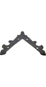 Resim LTG Nova Antika Tarz Dekoratif Pirinç Lale Köşe Gönye - Üst, 133X133 Mm, Oksit 