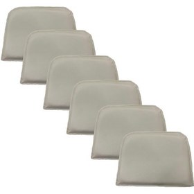 Resim Knsz sırt minderi 6 lı mazlum byz suni deri cırtlı tel sandalyesi sırtı için 