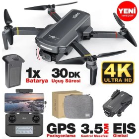 Resim Sjrc F5S Pro+ Plus 4K Kameralı Drone Seti +3.5km Menzil+30 Dakika Uçuş Süresi+Çanta+Eıs Gimbal+Takip Modu 