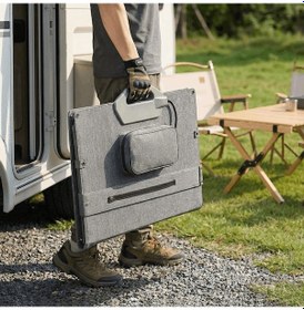 Resim 100w Katlanabilir Yüksek Verimli Güneş Enerjisi Şarj Paneli 