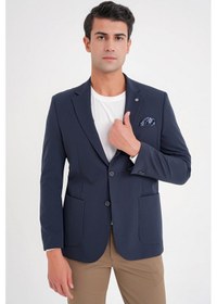 Resim Efor C 697 Ceket Regular Fit Lacivert-1 Casual Lacivert 
