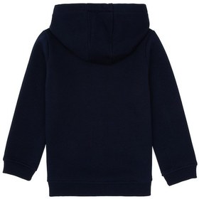 Resim U.S. Polo Assn. Erkek Çocuk Lacivert Fermuarlı Kapüşonlu Örme Hırka 50313852-VR033 