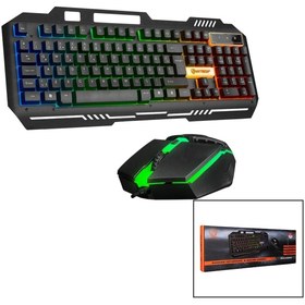 Resim shopwave EVEREST HKM-X86 QUİN GÖKKUŞAĞI IŞIKLI USB KABLOLU KLYE - MOUSE SET 150CM KABLO (5047) 