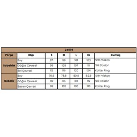 Resim Marsilyan ieg Çiçek Desenli Önü Düğmeli Sabahlık Takımı ILKEL-MDGYM457 