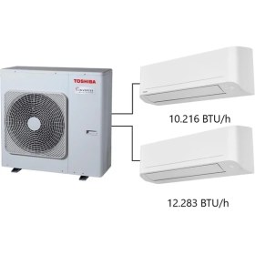 Resim Toshiba 2m Multi Split Klima 10.000+12.000 Btu/h A+++ 