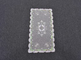 Resim El İşi Otantik İnce Kum Boncuklu Runner Sehpa Fiskos Masa Örtüsü 5996 