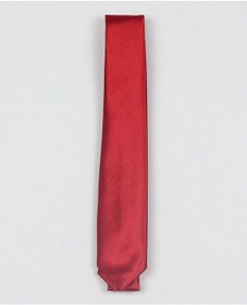 Resim Erkek Çocuk Düz Renk Kravat Kırmızı 