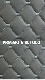 Resim KAPİTONE DERİ KOYU GRİ DERİ GRİ NAKIŞ BAKLAVA DESEN PRM 610-6 BLT 003 - KAPİTONE DERİ 