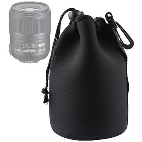 Resim Rogfer Neopren Slr Kamera Lensi Taşıma Çantası Çantası Karabina İle Çanta, Boyut: 10x18cm Siyah Diğer Diğer 