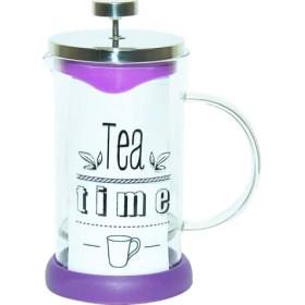 Resim Yitian French Press Bitki Çayı Demliği Mor 600 ml 