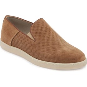 Resim Tergan Taba Hakiki Nubuk Deri Erkek Loafer - E24I1AY56695-G99 