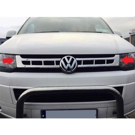 Resim Volkswagen T5 Multivan Krom Ön Panjur 2 Prç. P.Çelik 2010-2014 Ar N11.4372 