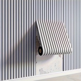 Resim 3D Kendinden Yapışkanlı Duvar Kağıdı Rulosu, Ahşap Taneli Etki, Kolay Kurulumlu Duvar Panelleri, 45cm x 3m, Ev Dekoru için Diziliksiz Tasarım 