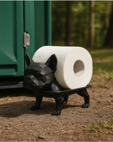 Resim Dekoratif Tuvalet Kağıdı Pratik Ev Dekorasyon Bulldog Tuvalet Tasarım 14 X 12 Cm 