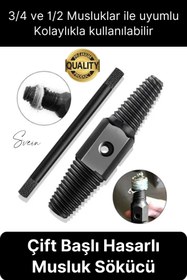 Resim Svein Kırık Musluk Ters Kılavuz Açıcı Aparatı Çift Başlı Su Borusu Vida Hasarlı Cıvata Sökücü Set 