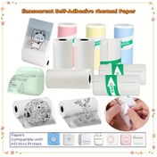 Resim Cep Yazıcısı için Şeffaf Kendinden Yapışkan Termal Kağıt, Mini Taşınabilir Yazıcı için Termal Yazıcı Kağıdı, Şeffaf Sticker Kağıt, 1 Rulo/3 Rulo/5 Rulo/6 Rulo 