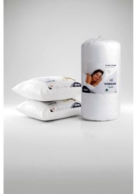 Resim Niron Çift Kişilik Yorgan + 2 Adet Yastık Seti 195x215 Cm 4 Mevsim Mikrofiber Konfor Beyaz 