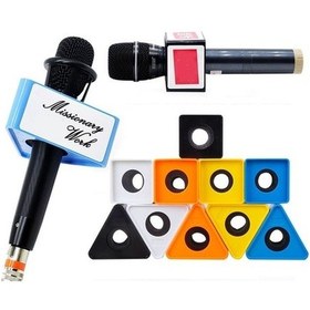 Resim Rogfer Röportaj Mikrofonu Logo Bayrak İstasyonu, Özellik: Kare Turuncu 