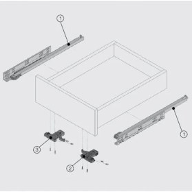 Resim Samet Smart Slide 350 mm Kısmi Açılım Ray Oil Mnd 