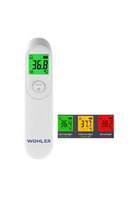 Resim Wohler Temassız Dijital Ateş Ölçer Alından Vücut ve Nesne 