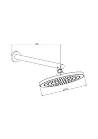 Resim Gpd Ankastre Duş Başlığı Ads07 Krom 