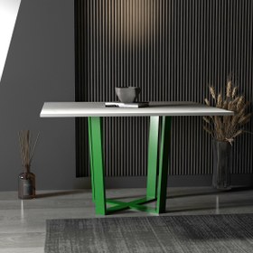 Resim Gramlan Kare Yemek & Toplantı Masası - Yeşil 