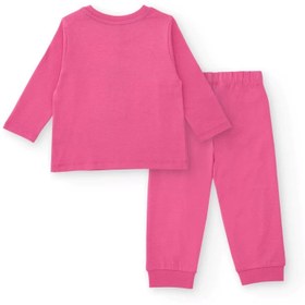 Resim Tuc Tuc Kız Çocuk Pijama Takımı - Pembe Renkli, Uzay Gemisi Desenli - 3 Yaş 