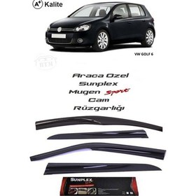 Resim Vw Golf 6 Sunplex Marka Cam Rüzgarlığı Mugen 4'Lü 