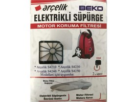 Resim Arçelik Süpürge 4240-4210-4220 Motor Koruma+ Mikro Filtre 2 Şer Adet 