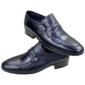 Resim ERKEK MAKOSEN KÖSELE DERİ SİYAH KLASİK AYAKKABI SULA 