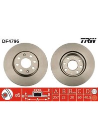 Resim Trw Df4796 Fren Diski On 55700920 55700921 569024 2 Adettir 
