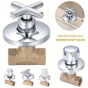 Resim Gaojunshop01 Ete 3/4 Pirinç Duş Stop Valfi Hızlı Açılı 1/2 3/4 Anti Pas Banyo Duş Vana 