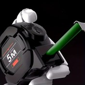 Resim Otomatik Kilitli Paslanmaz Çelik Ölçü Bandı - Floresan, Dayanıklı, 182.88cm/243.84cm/3.05 metre Boyutlarında Siyah Altın Kılıflı, Aşınmaya Dayanıklı, 5.0 metre, 7.5 metre, 10.0 metre 