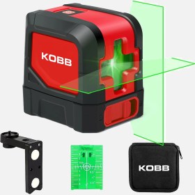 Resim Kobb KBL91G 30 Metre Profesyonel Yatay ve Dikey Otomatik Hizalamalı Yeşil Çapraz Çizgi Lazer Distomat 