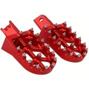 Resim Wangxi Kırmızı Cnc Alüminyum Alaşım Off-road Motor Ve Bisiklet Pedalı 