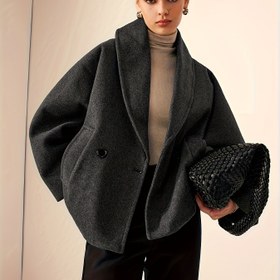 Resim Kadınlar İçin Minimalist Fransız Tweed Ceket - Şık Çift Sıra Düğmeli, Yapılı Omuzlu Uzun Kollu, Makinede Yıkanabilir - Ofis, Resmi, Günlük Şıklık - Zarif Profesyonel Dış Giyim, İş Kıyafeti, Klasik Siluet, İnce Kesim, Stil Sahibi Ceket, Kurumsal Gardırop 