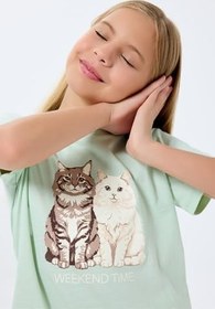 Resim Rolypoly Kız Çocuk Pijama Takımı, Yeşil, 9-10 Yaş 