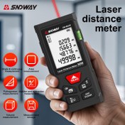 Resim SNDWAY Lazer Ölçüm Aracı 100m/328ft Lazer Mesafe Ölçümü Dijital Lazer Çubuk Ölçümü 2mm Doğruluk Lazer Menzil Bulucu 