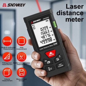 Resim SNDWAY Lazer Ölçüm Aracı 100m/328ft Lazer Mesafe Ölçümü Dijital Lazer Çubuk Ölçümü 2mm Doğruluk Lazer Menzil Bulucu 