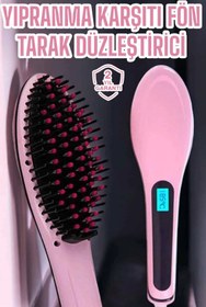 Resim shopwave Fön Etkili Saç Düzleştirici Tarak Yıpranma Karşıtı Döner Kablo Isı Ayarlı 